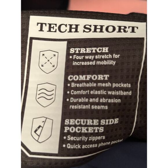 Orvis Men’s Tech Shorts Size 38 Blue Stretch Quick Dry Performance Outdoor - Picture 4 of 7